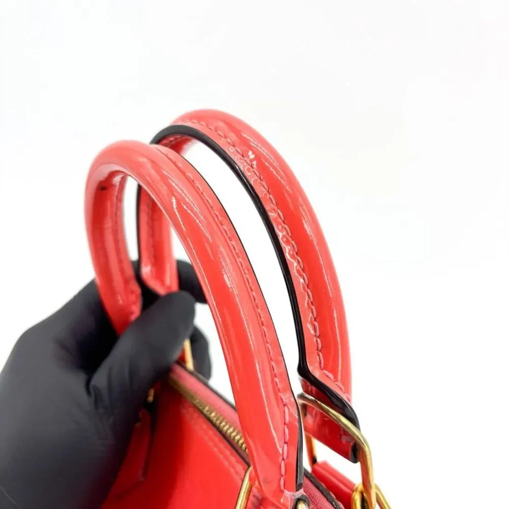 Louis Vuitton Alma BB Monogram Vernis Red